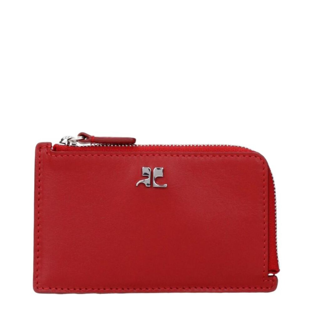 Courrèges Red Leather Women's Wallet